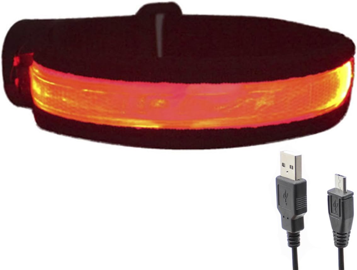 LED Armband USB Rechargeable Glovion LED Running Armband Light