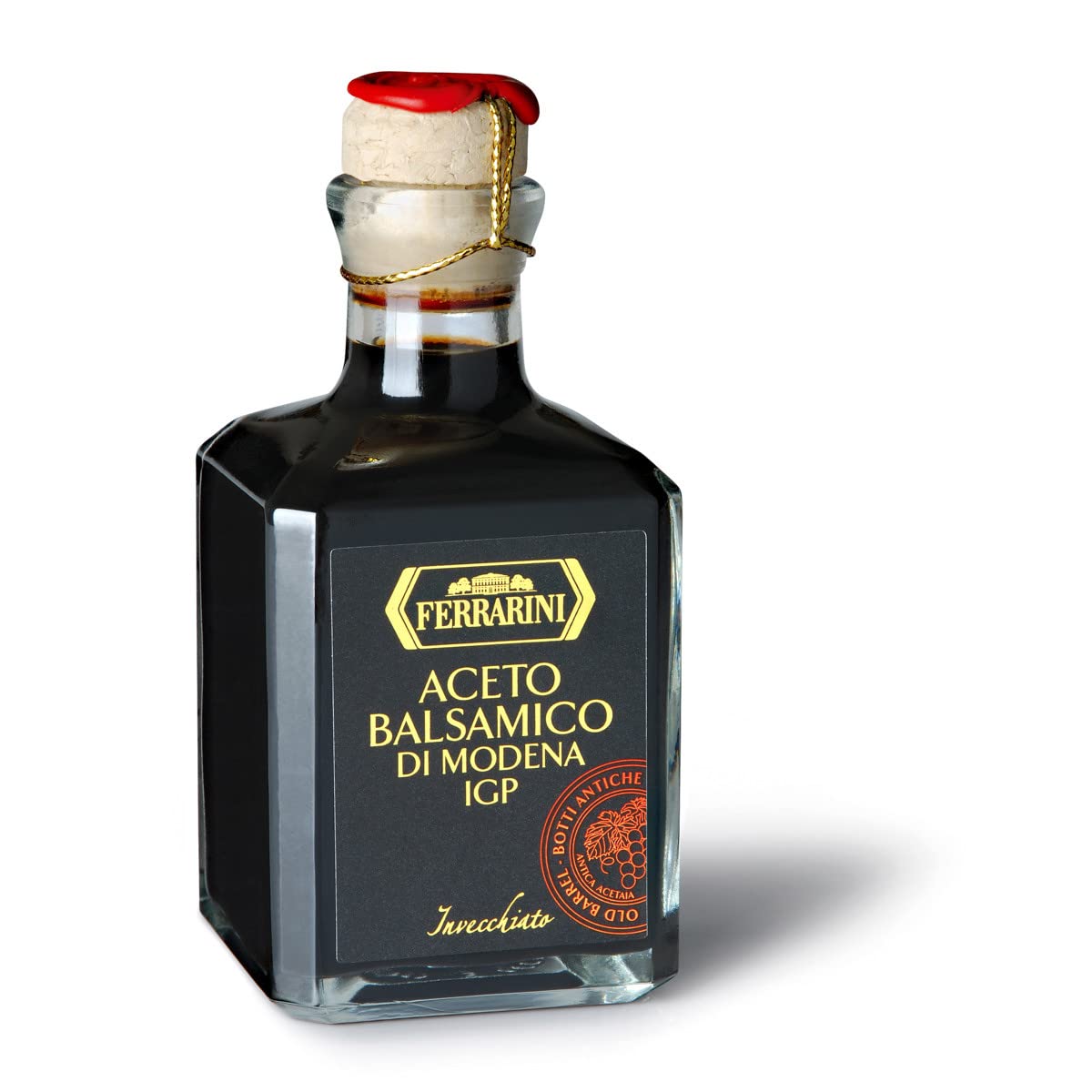 Ferrarini Balsamic Vinegar of Modena PGI "Selezione", Italian Fine Balsamic Vinegar, Aged in Oak Barrels for at least Three Years, 250ml Glass Bottle