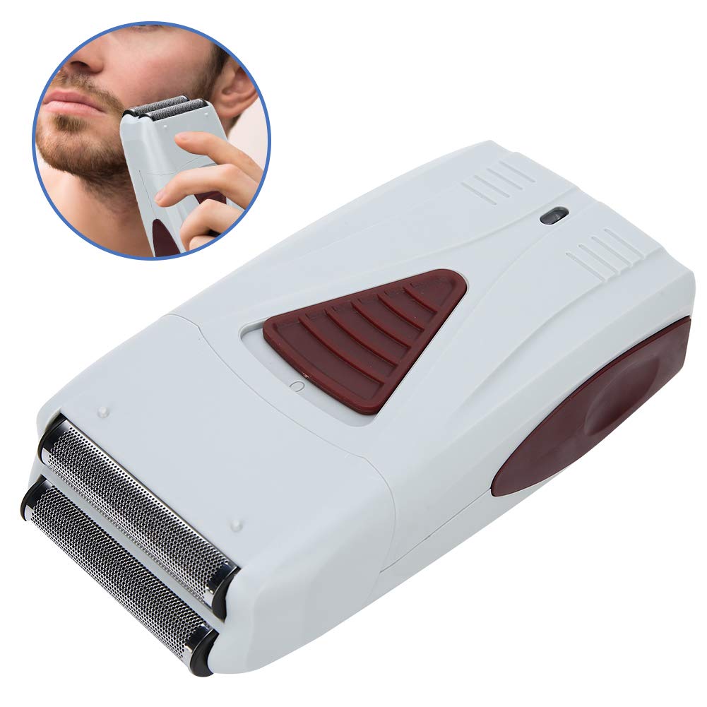 Syrisora USB Rechargeable Reciprocating Electric Shaver Beard Trimmer for Razor Tool White