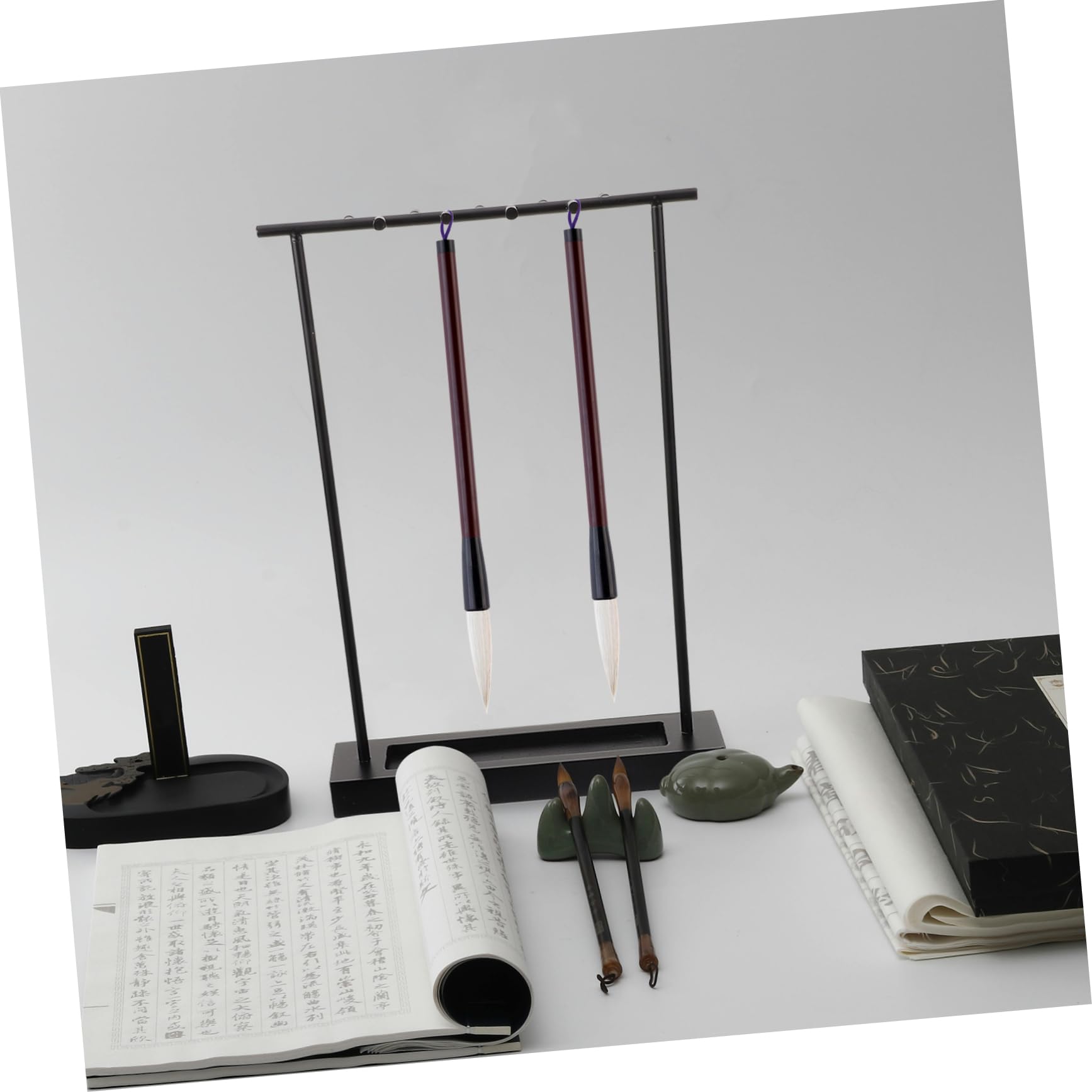 Kalligraphie Pinselhalter Aus Eisen Für Chinesische Schreibpinsel Stifthalter Mit Aufhängemöglichkeiten Vintage Design Für Büro Und Arbeitszimmer Robust Und Langlebig