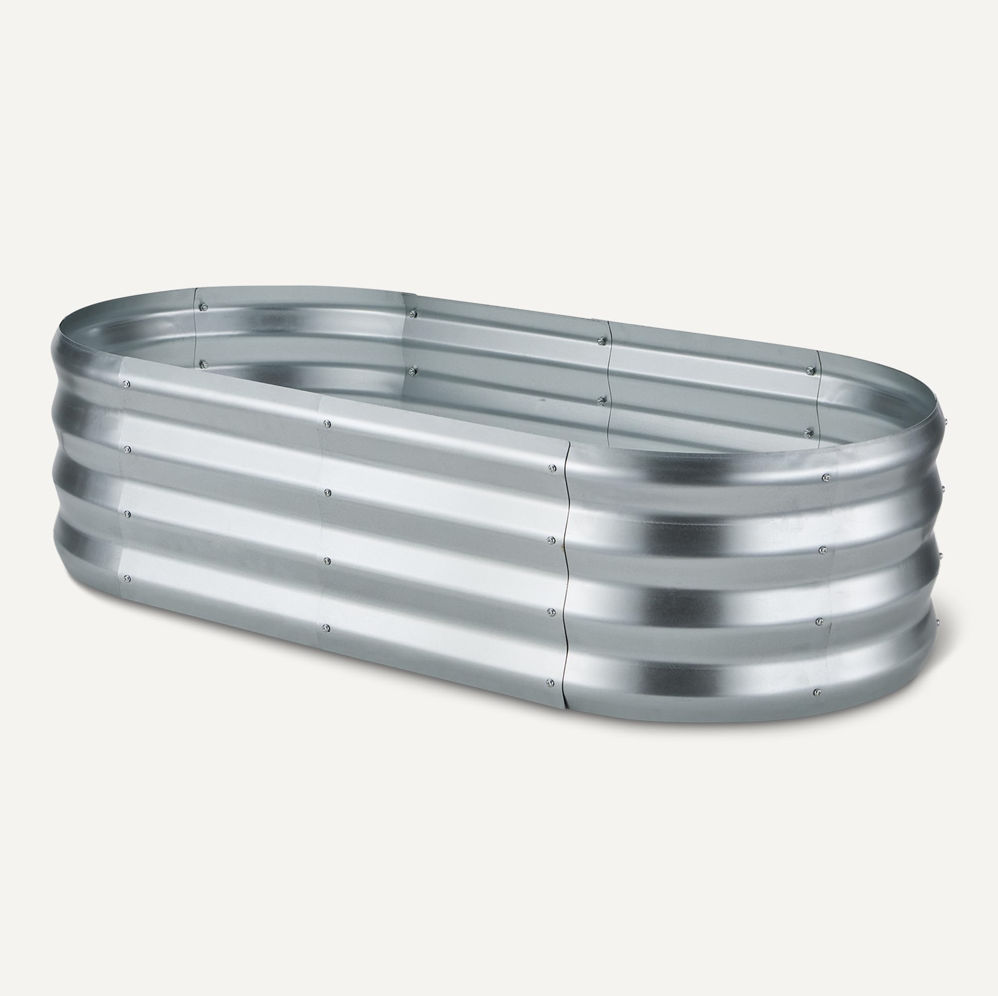 Amazon Basics Huerta Elevada, Acero Galvanizado, 121,8 x 61 x 31,2cm, Paquete de 1, Plata