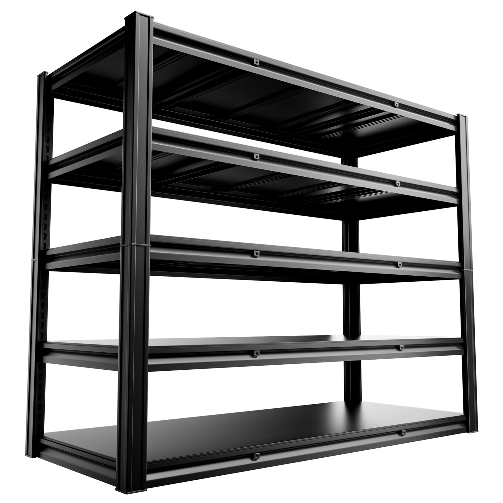 cynnda 5-Tier 60" W x 24" D x 72" H Garage Shelving Units 3000LBS Shelves Garage Heavy Duty Metal Shelf Unit Adjustable Basement Industrial Storage