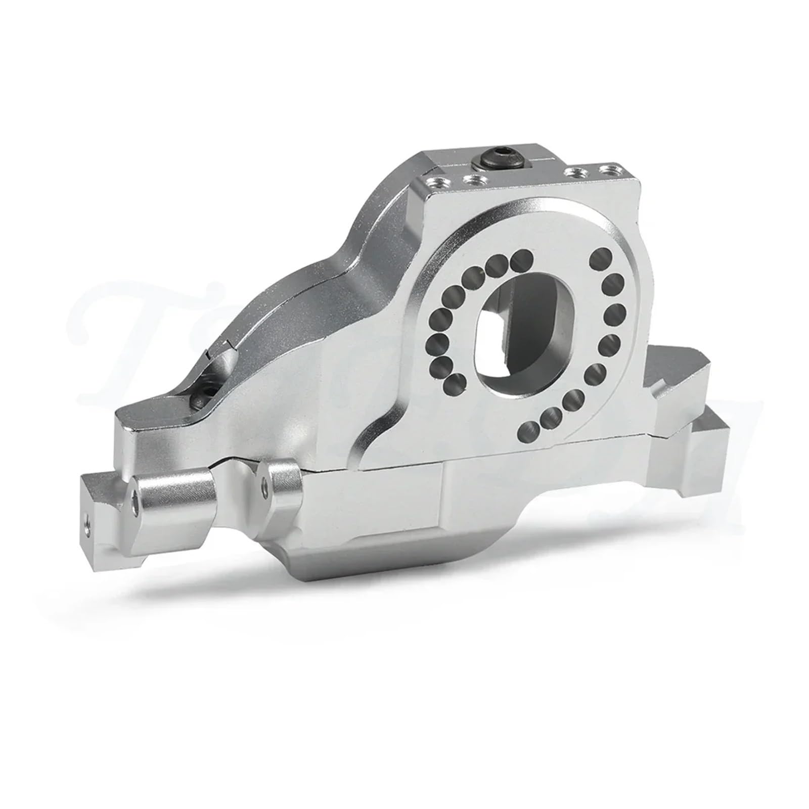 CNC Aluminum Motor Mount Motor Gear Cover Mounting Plate for 1/10 RC Crawler for Trax-xas TRX4 TRX6 G63 8290 Defender Bronco Sport(Silver 1 Set)