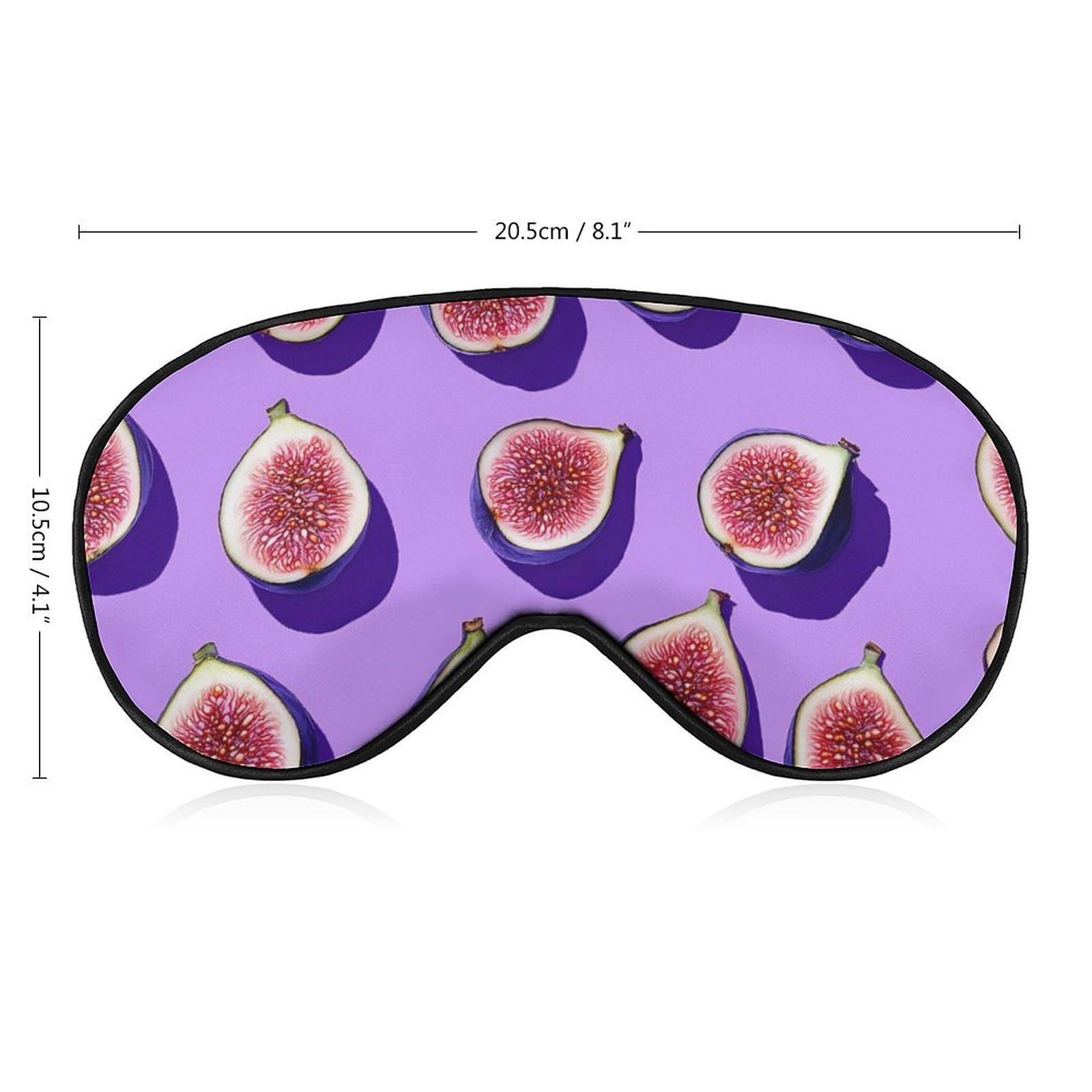 Fruit Pattern Sleep Mask Eye Shade Cover Adjustable Strap for Travel Lunch Break Women Men