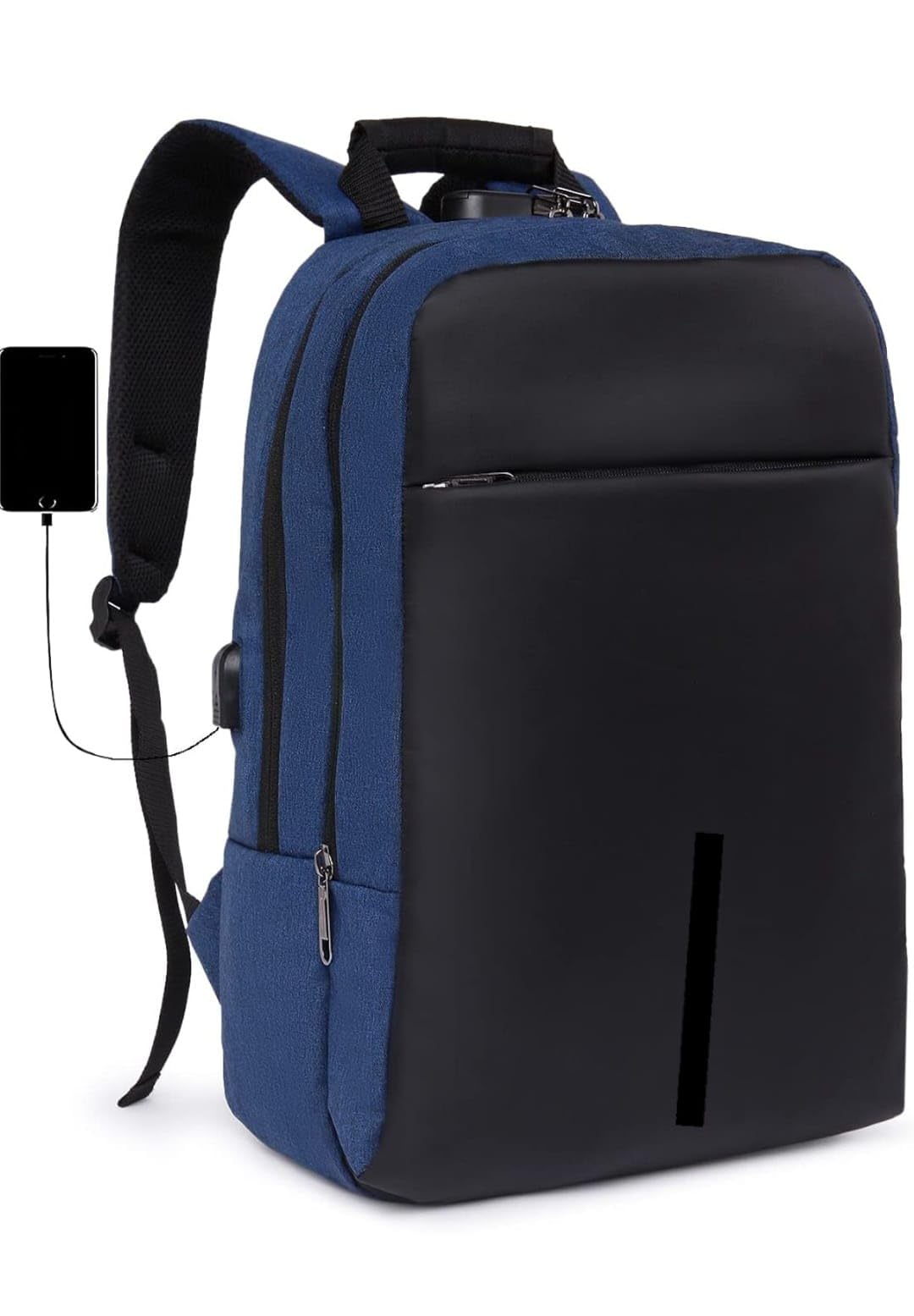 meek Anti Theft Number Lock Backpack Bag With 15.6 Inch Laptop Compartment Usb Charging Port And Organizer Pocket For Men Women Boys Girls (Blue) (B0DFHHY29V) Amazon Price History, Amazon Price Tracker