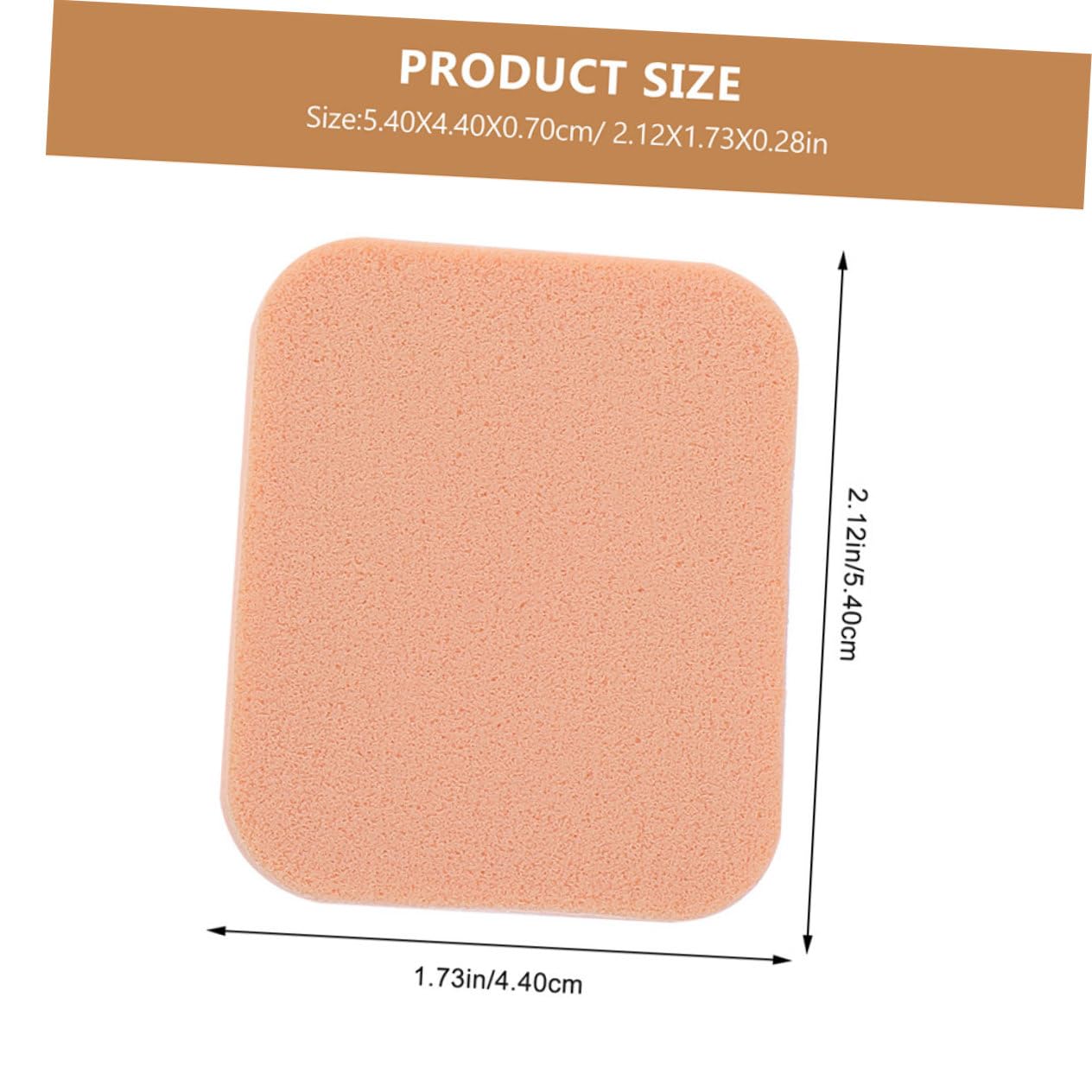 LIFKOME Essential Makeup Tools 10pcs Square Puff for Foundation Concealer Blush Beauty Sponges Easy to Use Carry