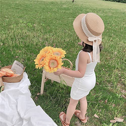 Girls Short Sleeve Dress Toddler Kids Girls Dance Racerback Crop Sleeveless Soild Sports Dance Ballet (White, 4-5 Years)3