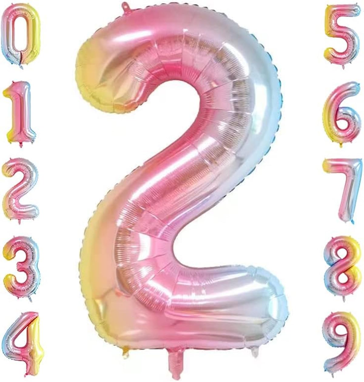 Amazon | HIYEAR 誕生日 飾り付け 数字 バルーン 大きい 40インチ 90cm