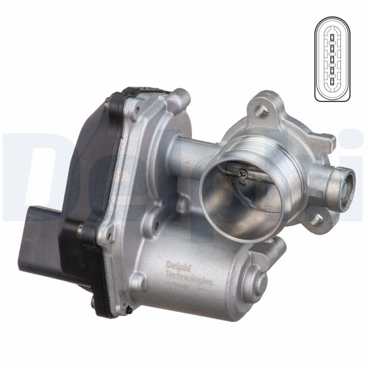 DELPHI EG10489-12B1 Vanne EGR sans radiateur-EGR Compatible avec VW Golf 7 3/5 portes 5G1, BQ1, BE1, BE2 Tiguan I 5N Tiguan II AD1, AX1, AUDI A3 Sportback 8VA, 8VF, SKODA Octavia III Combi 5E5