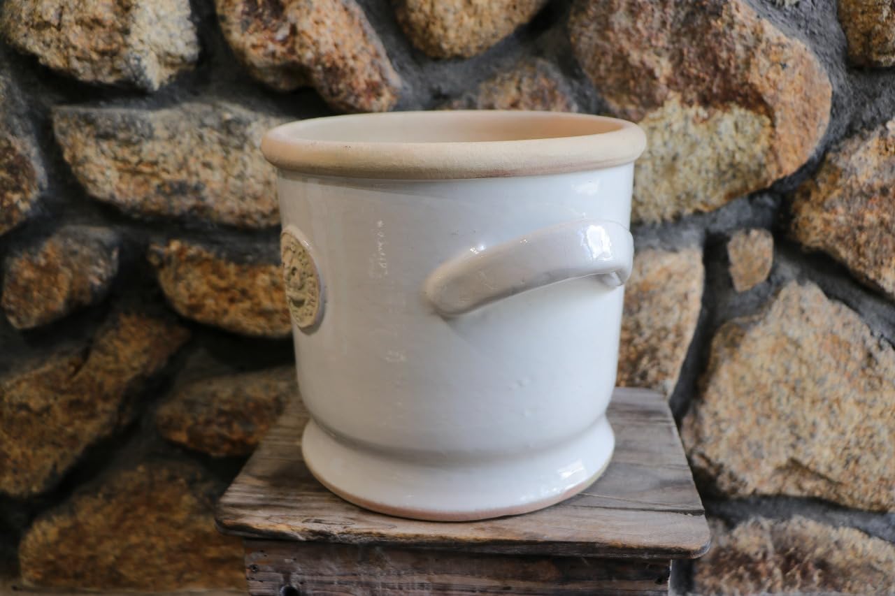 キューガーデン*植木鉢*オシャレ*ポット*ホワイト*中古品 ガーデニング雑貨 陶器鉢 キューガーデン ラピスキューポット