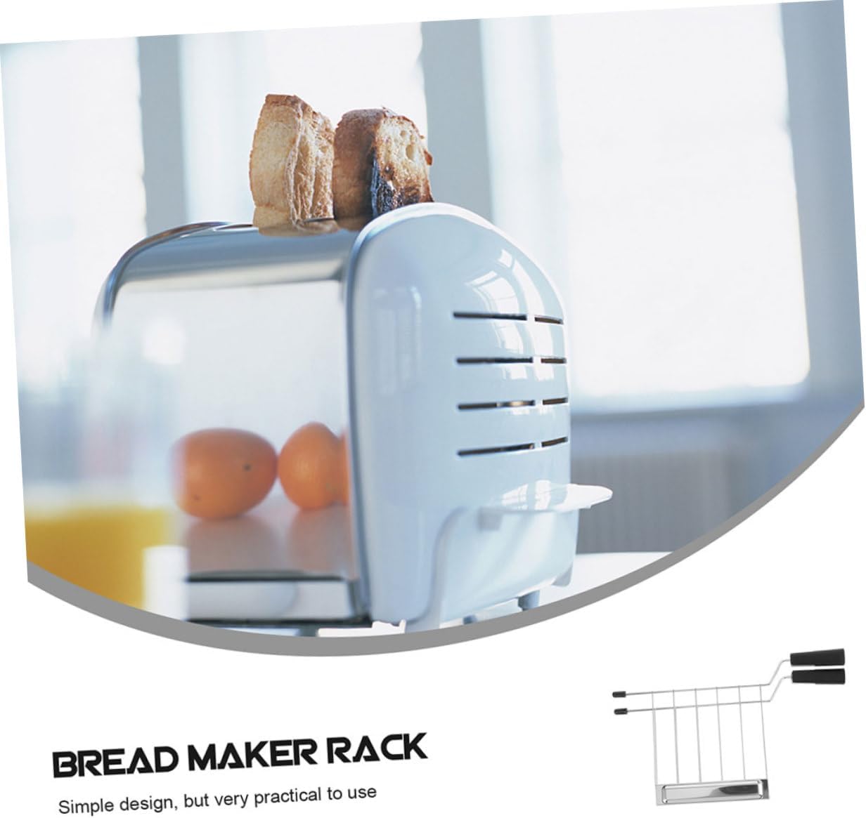 1set Breakfast Machine Cover for Toaster Dust Cover and Sandwich Clip Toast Rack Efficient Protective Kitchen Accessory for Clean Cooking Environment