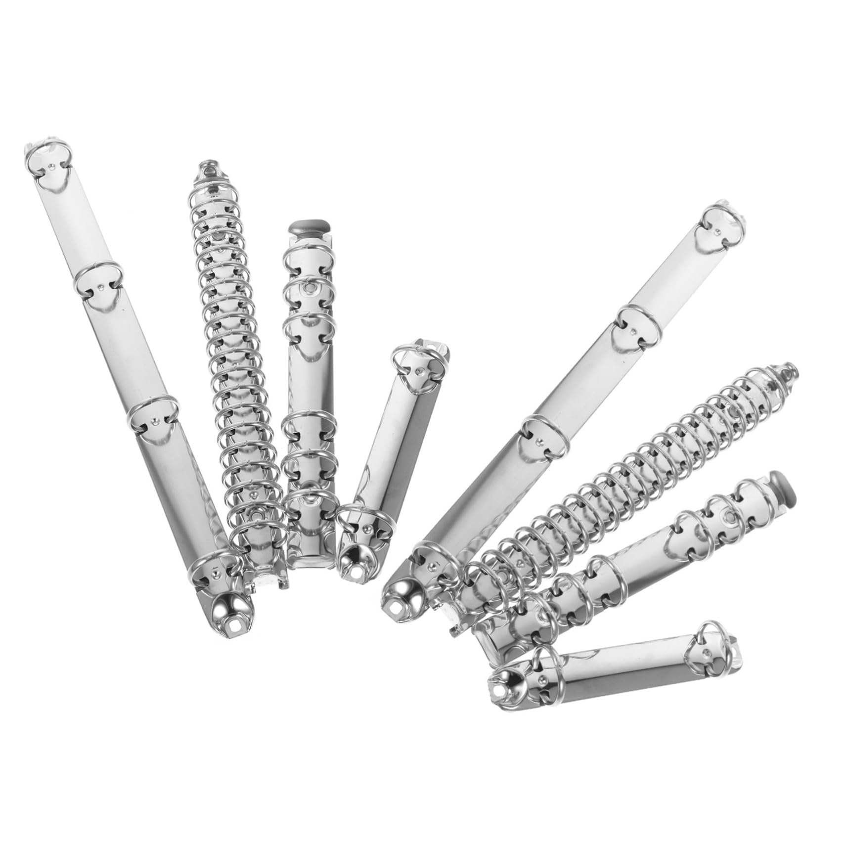 Raccoglitore ad Anelli in Metallo Argento, Set da 1 per Ufficio