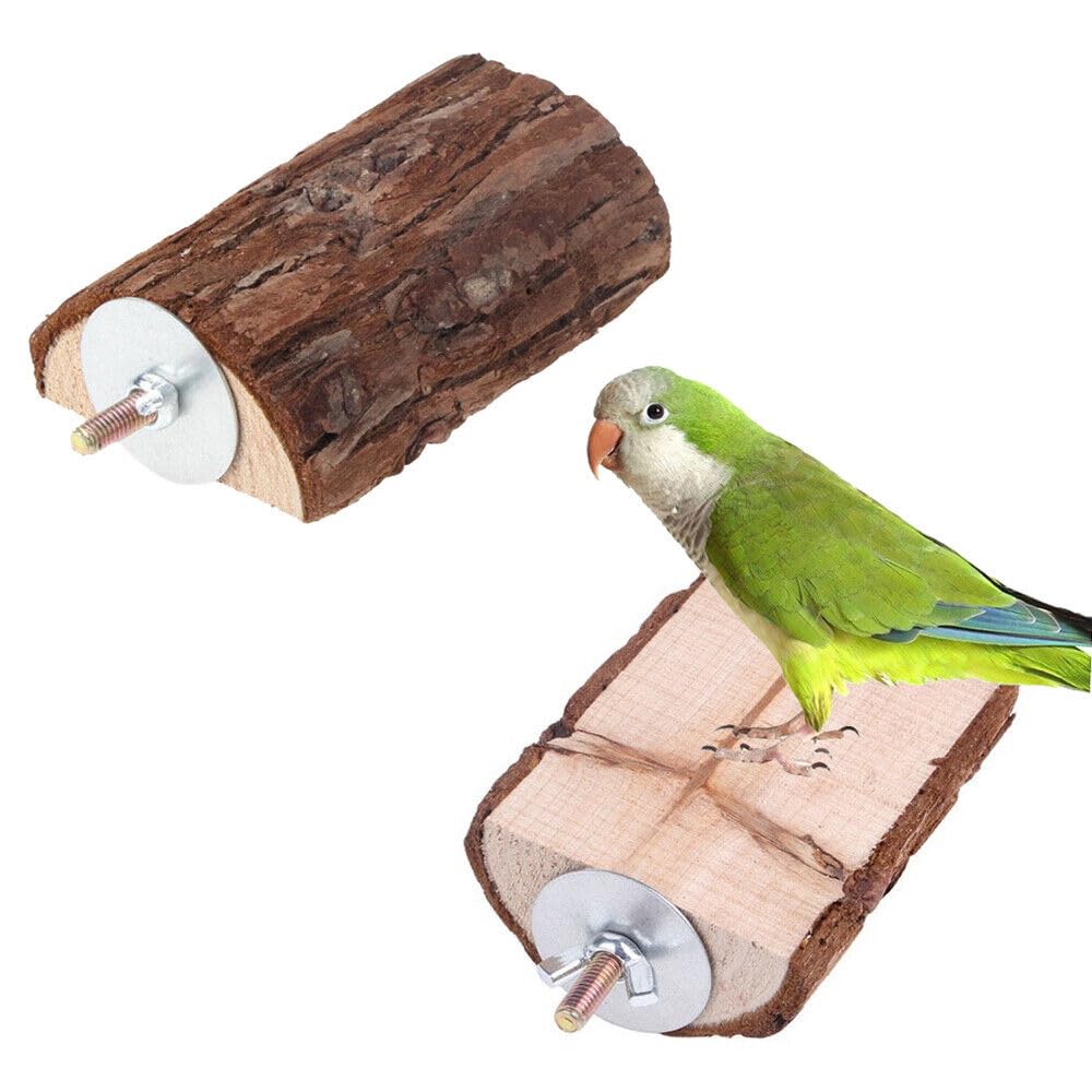 SS Organic Pet Parrot Bird Cage Wooden Perches Platform - Play Toy for Parakeet, Budgie, Cockatiel, Canary, and Small Birds (3.9"x2.6") (B0CGVX22HX) Amazon Price History, Amazon Price Tracker