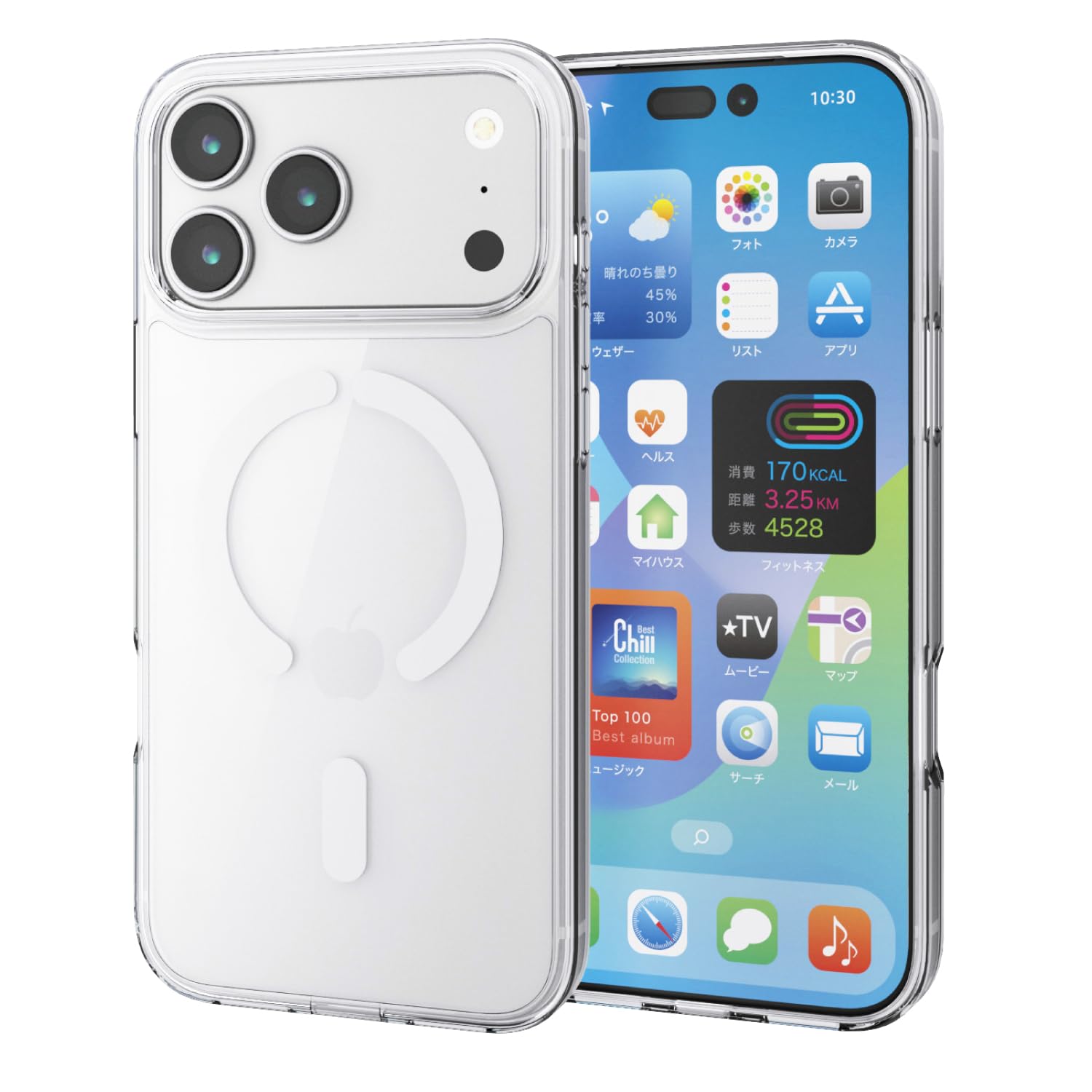 Amazon.co.jp: エレコム iPhone 17 Pro Max ケース カバー クリア 耐