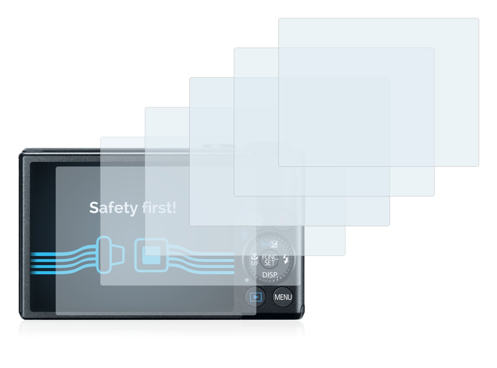 Savvies 6 Pieces Screen Protector for Canon PowerShot S110