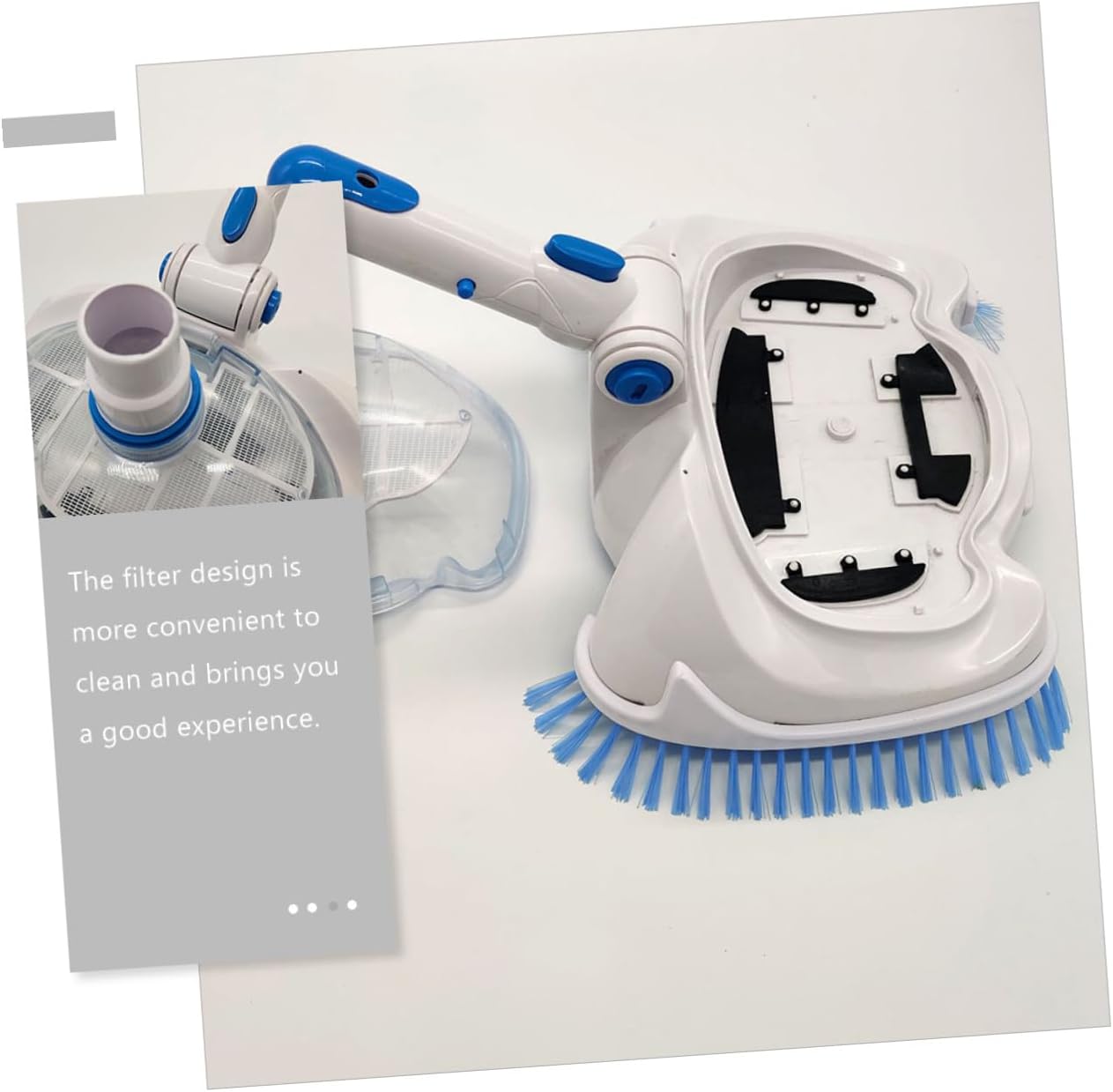 Swimming Pool Vacuum Head with Lid Pool Cleaning Supply Suction Cleaner Tool