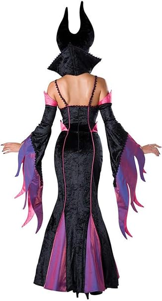 Amazon Hapyshop 眠れる森の美女 魔女 マレフィセント ドレス コスプレ ハロウィン 仮装 コスチューム 女王 悪魔 ヴァンパイア 吸血鬼 巫女 大人 衣装 パーテイー 魔法 コスプレ 仮装 通販