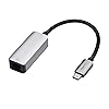 Amazon Basics Adattatore da USB C 3.1 a Gigabit Ethernet RJ45, Grigio, 5,23 x 2,06 x 1,5 cm