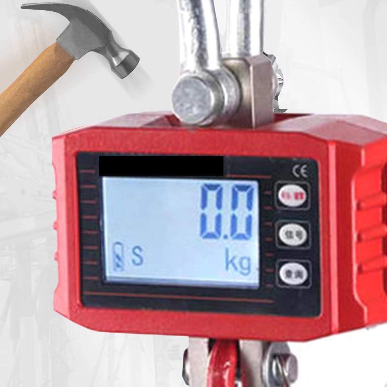 Waga wisząca cyfrowa 300/500 kg z wyświetlaczem LCD i dźwigiem do przemysłu rybnego, Precyzyjny i wszechstronny(300kg)