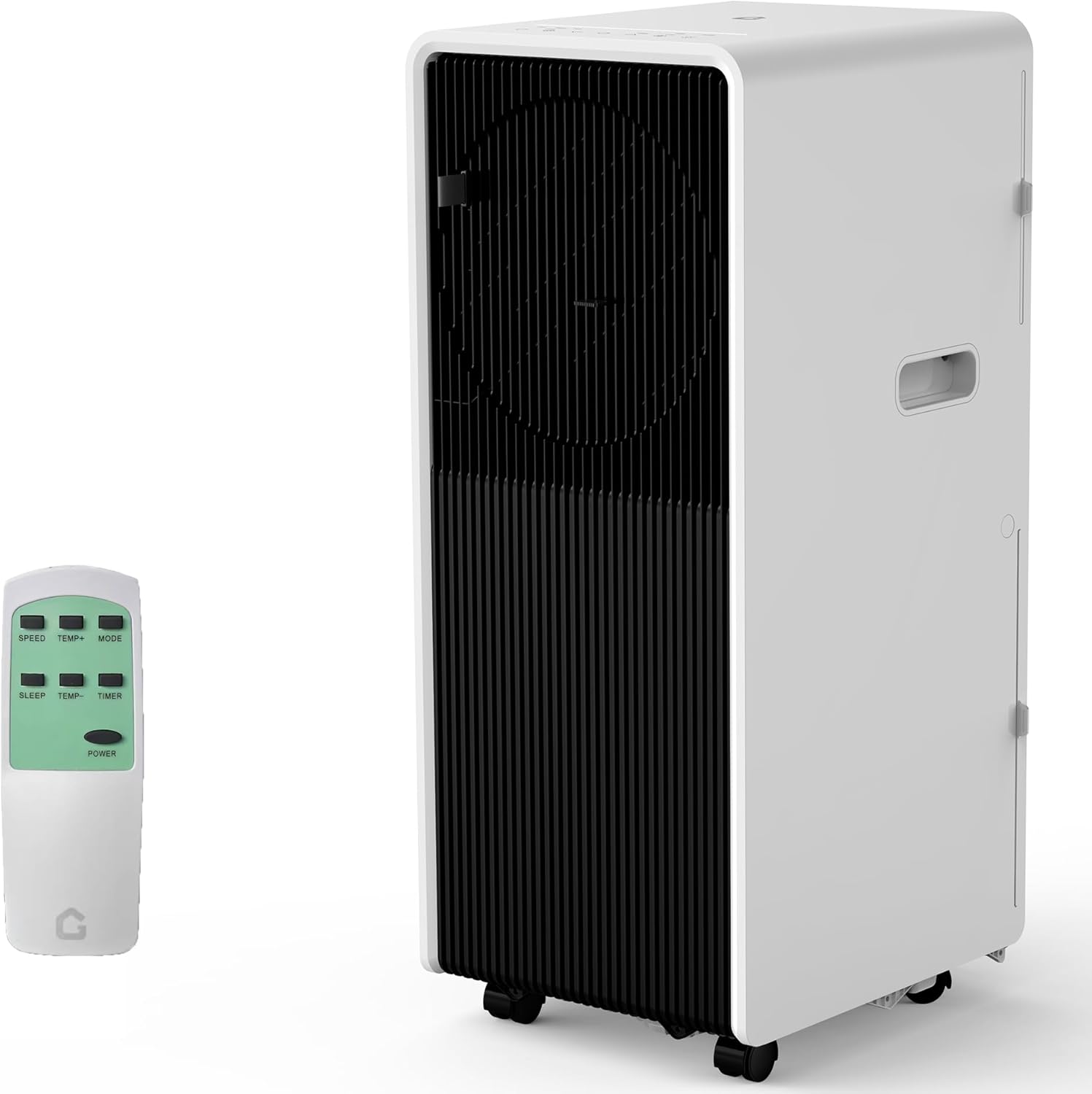 14,000 BTU Drainage-free Portable Air Conditioner for Indoor Rooms, 3-In-1 AC Unit for Bedroom 225-300 Sq.Ft, Dehumidifier, Fan, Sleep Mode, 24 Timer, Remote Control, Window Kits, Black Black 14000 BTU