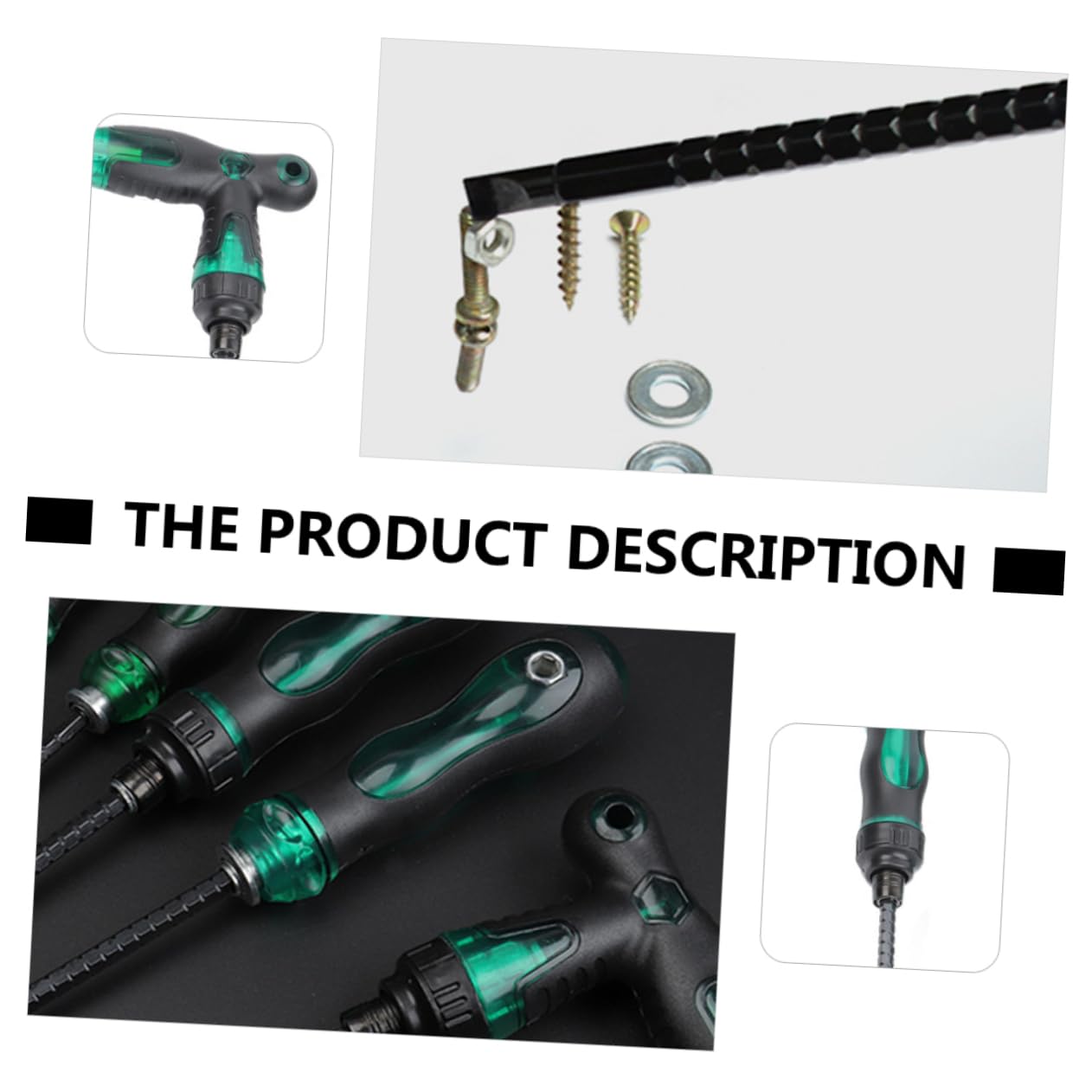 Tofficu 2 Set Set Di Cacciavite A Cricchetto Telescopico Testa Piatta Precisione Chiave Cacciavite A Taglio Manico Kit Cacciavite Cacciaviti Antiscivolo 45# Acciaio Nero 4 Pezzi*2