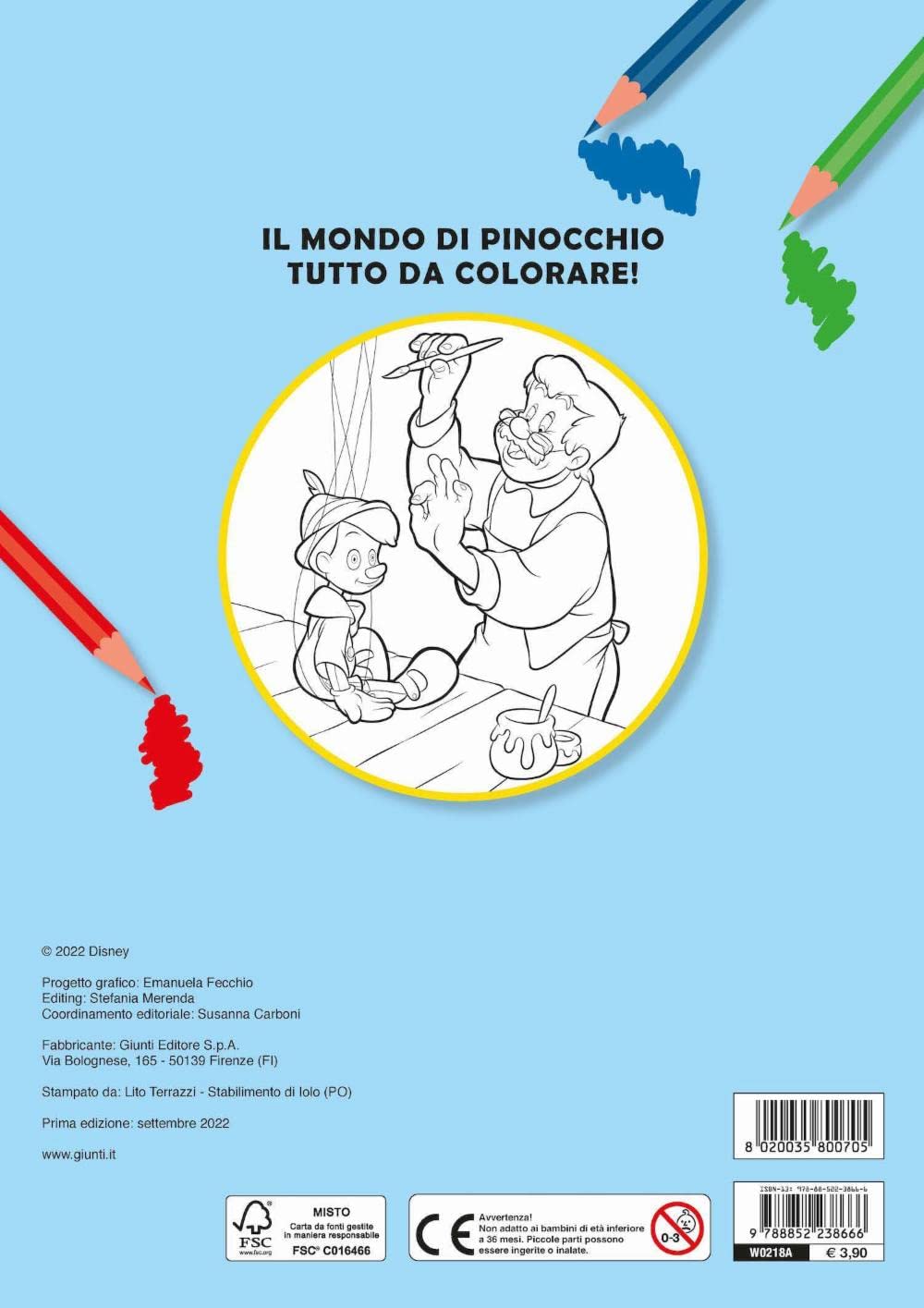 Pinocchio. Colora l'avventura. Ediz. a colori