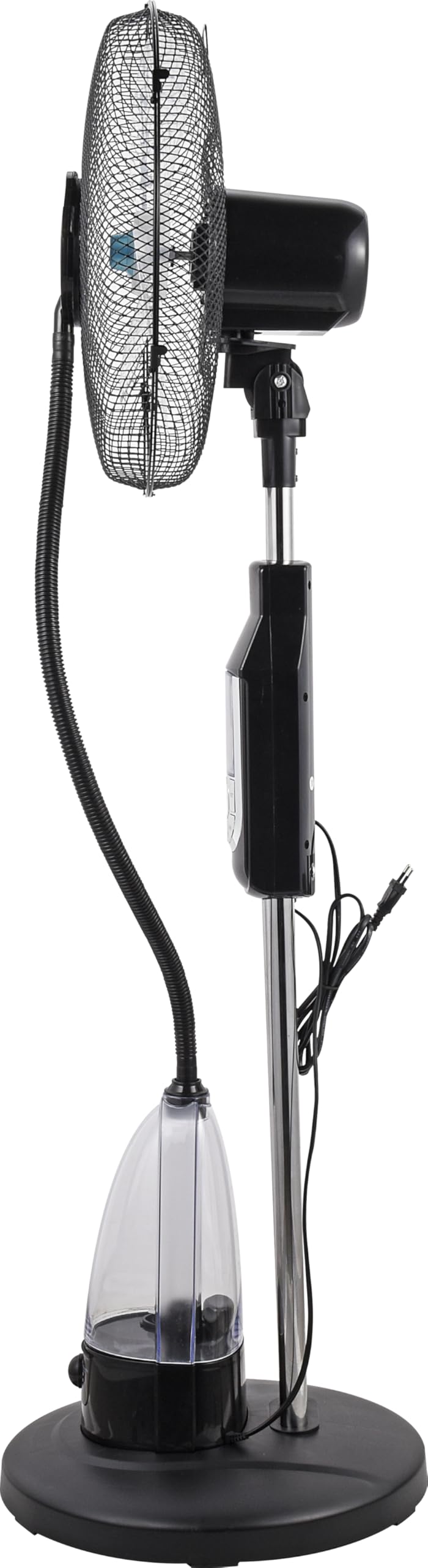 Ventilatore con Acqua Nebulizzatore Silenzioso 70 Watt con Telecomando 2 Litri Serbatoio 3 Velocità Oscillante Potente Economico