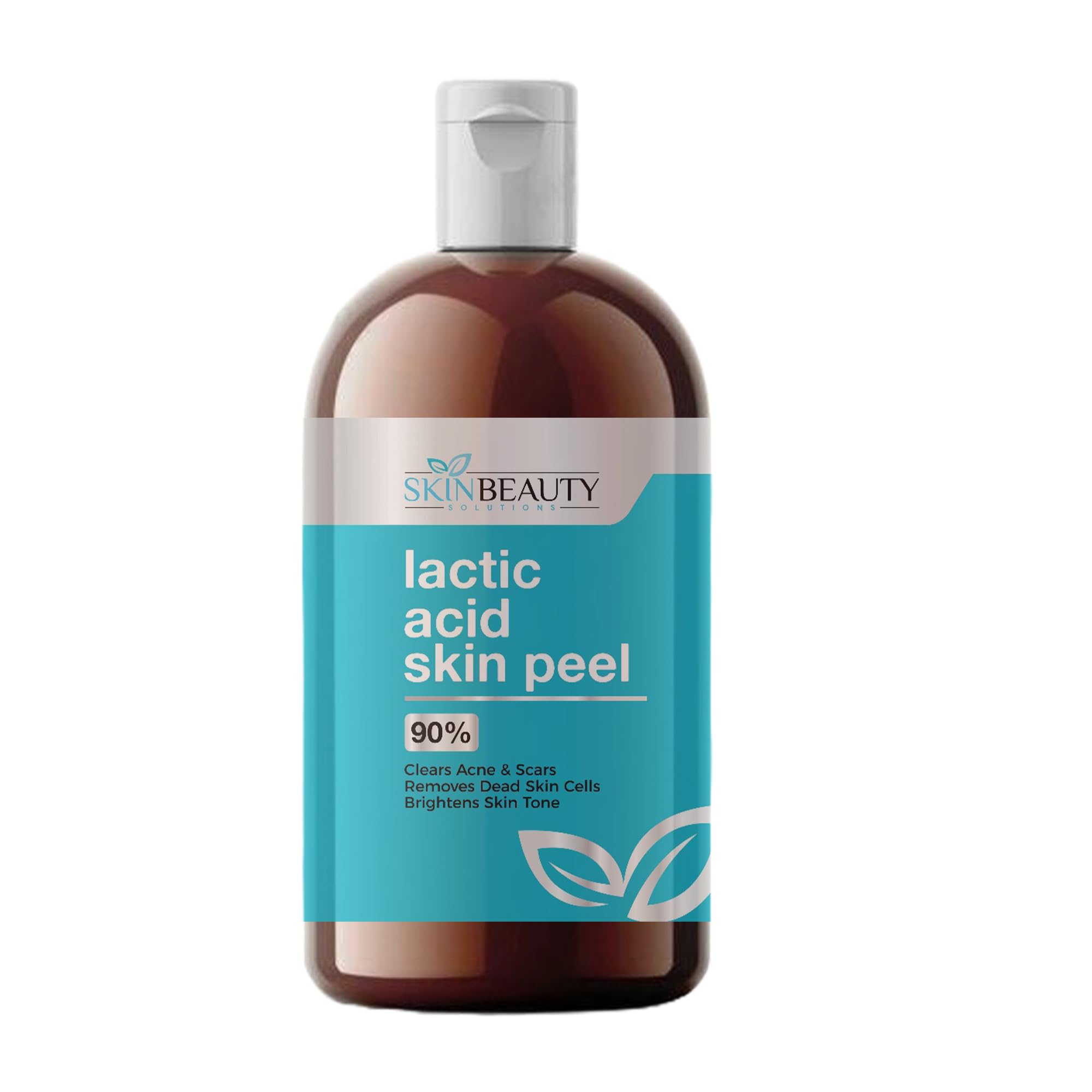 Skin Beauty Solutions (4 Oz / 120 Ml) Lactic Acid 90% Skin Exfoliating Solution- Alpha Hydroxy (AHA) for Skin Brightening Wrinkles