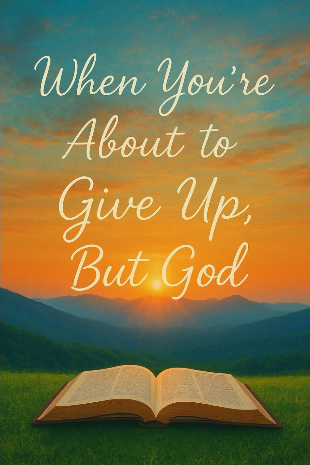 When your about to give up but God