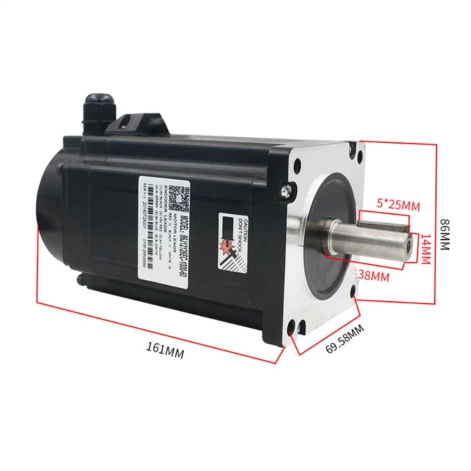 Motoréducteur de réduction de moteur à engrenages CC Nema34 3 phases 12N.m servomoteur pas à pas en boucle fermée 2000 tr/min encodeur hybride Kits d'entraînement de servomoteur 3HSS2208H + 86J12156EC