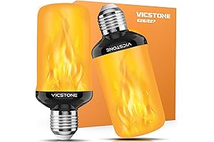 Upgraded LED Color Changing Flame Effect Fire Light Bulb for Party
