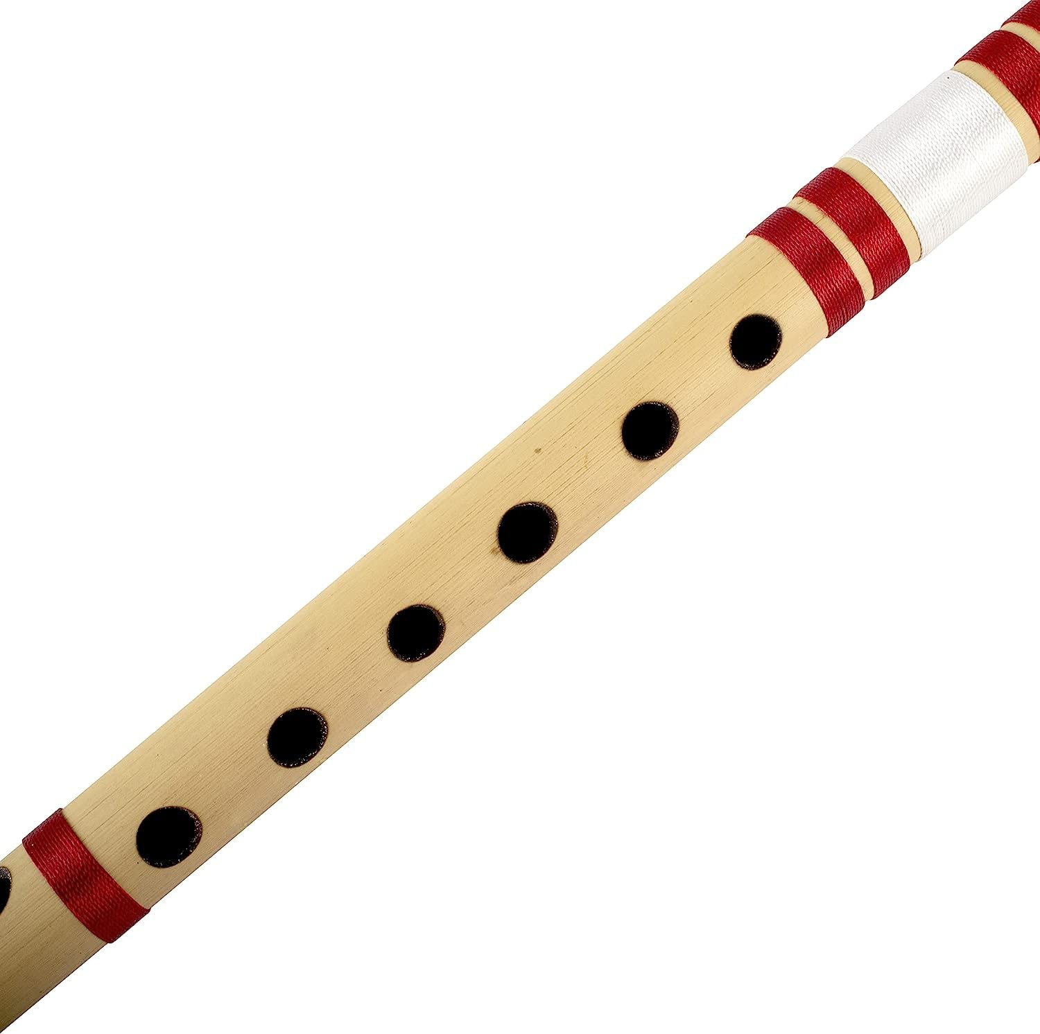 Flutes C Scale - Flauto in bambù naturale (35,6 cm, media) borsa per il trasporto