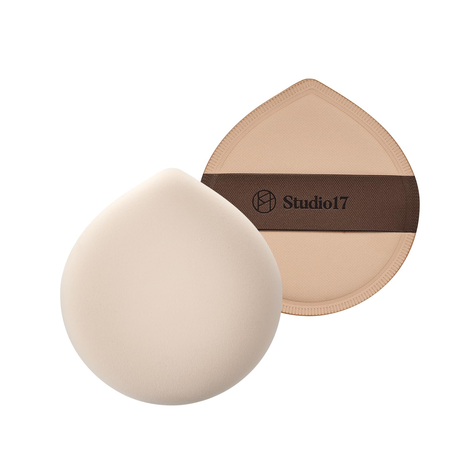 Olive Young Makeup Powder Puff 2.2 Inch Diameter | Korean Foundation & Powder Puff | Fluffy Latex Inside | Beige