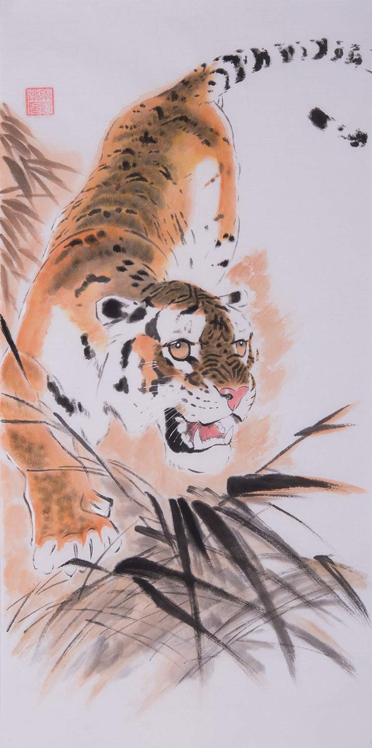 手描き水彩画 虎 寅 絵画 mqdefault.jpg