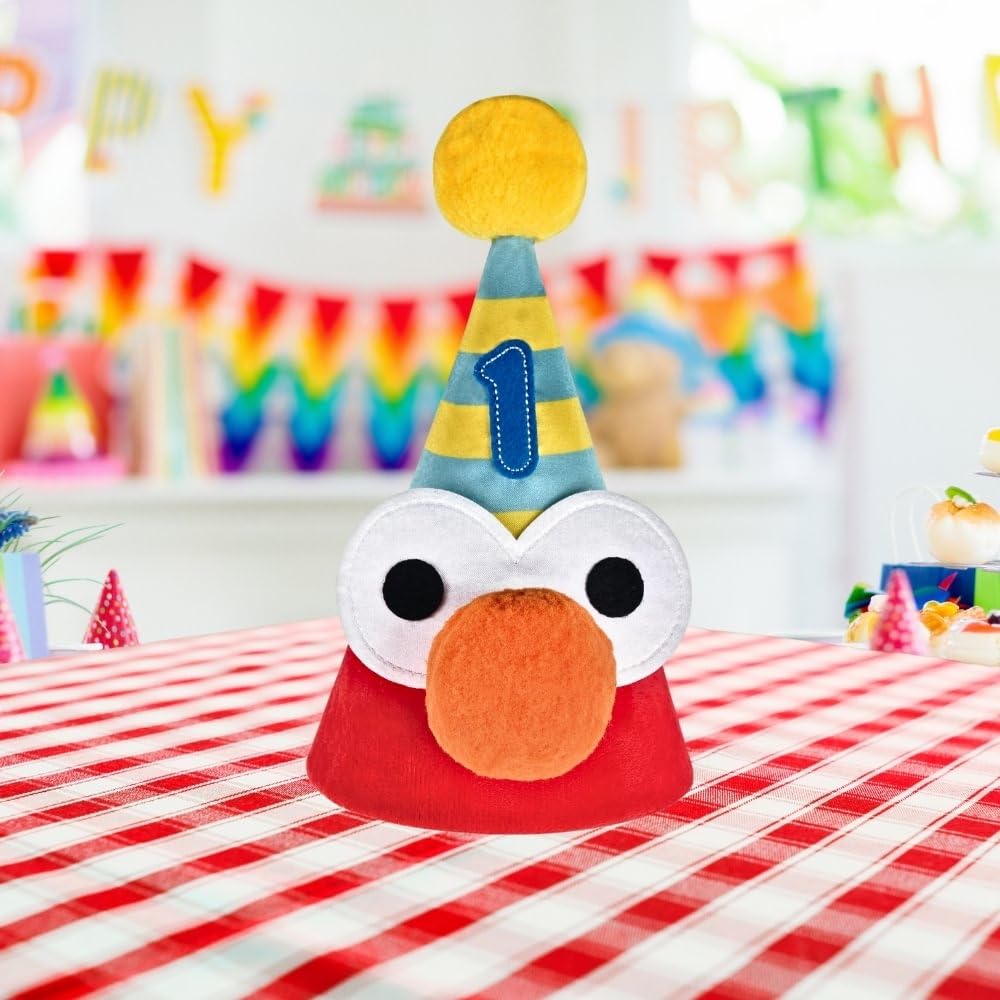 amscan 2528252 Everyday Sesame Street Deluxe Cone Hat - 17,8 x 12,7 cm | Multicolore | 1 Pz