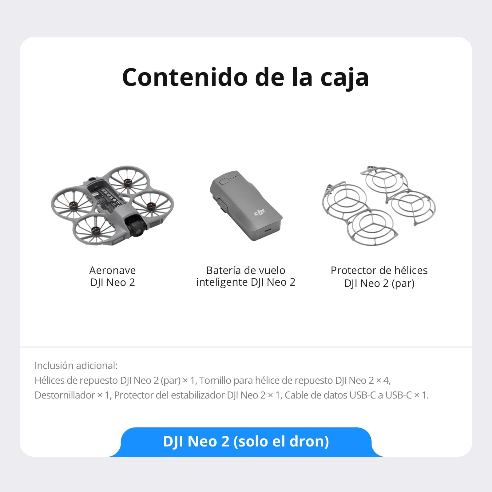 DJI Neo 2 Fly More Combo Dron 4K para Principiantes Despegue en la Palma Control por Gestos