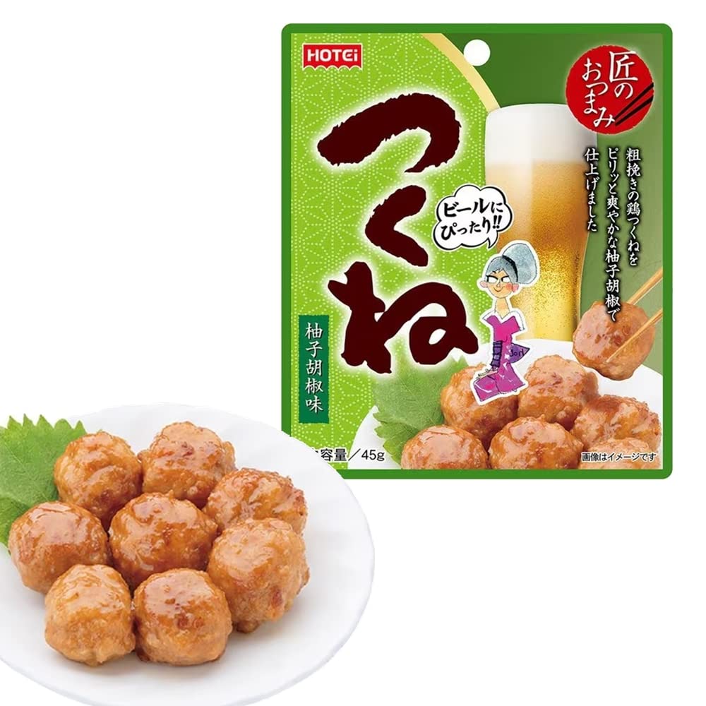 Amazon | 匠のおつまみ つくね柚子胡椒味 43gx1 ホテイフーズ ゆず