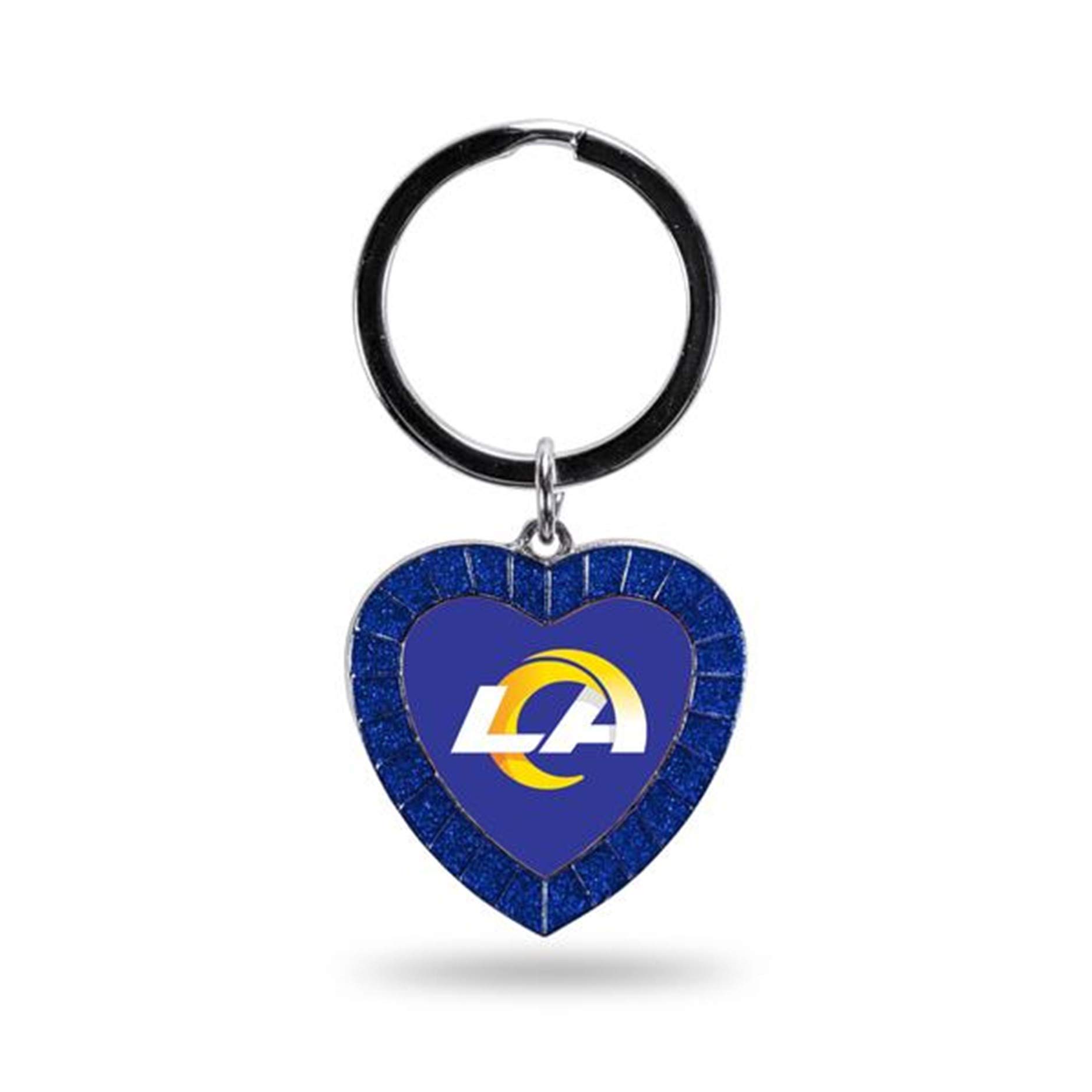 Rico Industries NFL Football Rhinestone Heart Keychain - Great Accessory