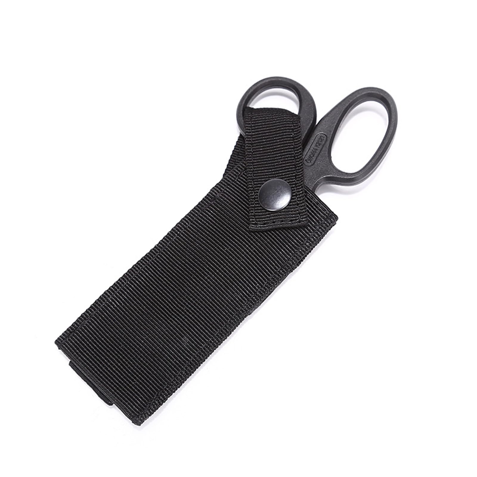 One Piece Professional Shears Pouch Bag Holder Outdoor Camping Nylon Scissors Sheath Mini Protective Canvas Scissors Pouch for Hand Tools Holder (Black)