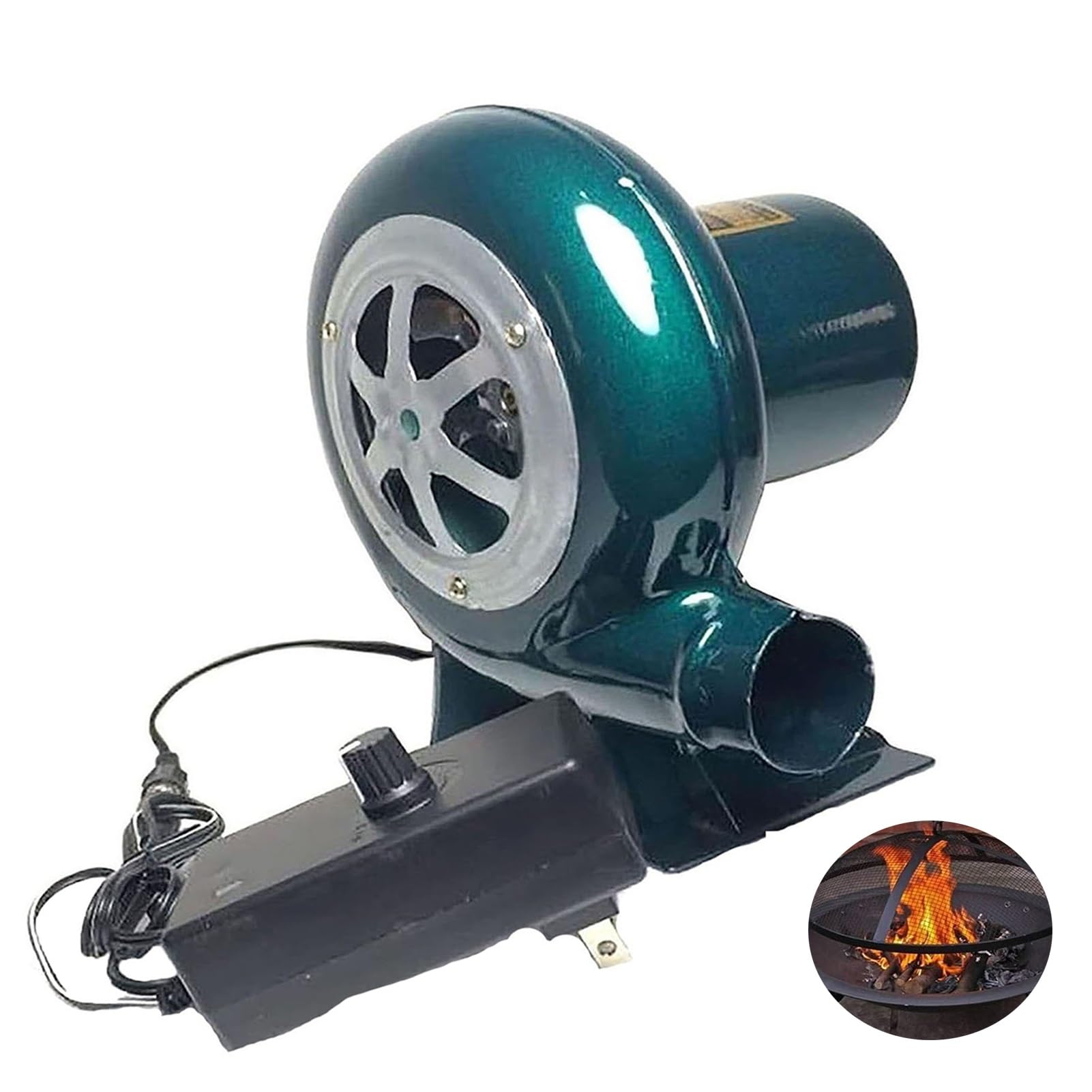220V Soffiatore Elettrico A Velocità Variabile - Soffiatore Per Forgia A Carbone A Basso Rumore, Soffiatore Per Barbecue Ventilatore Centrifugo, Eccitatore Di Fiamma Accendifuoco Per Grill (Size : 40