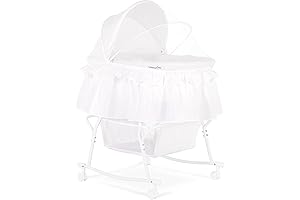 Lacy: Portable 2-in-1 Bassinet & Cradle in White