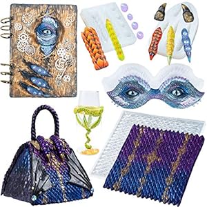 Funshowcase Drachen Silikonform Set, 4 Packungen