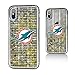 Keyscaper Miami Dolphins iPhone Text Backdrop Design Glitter Case