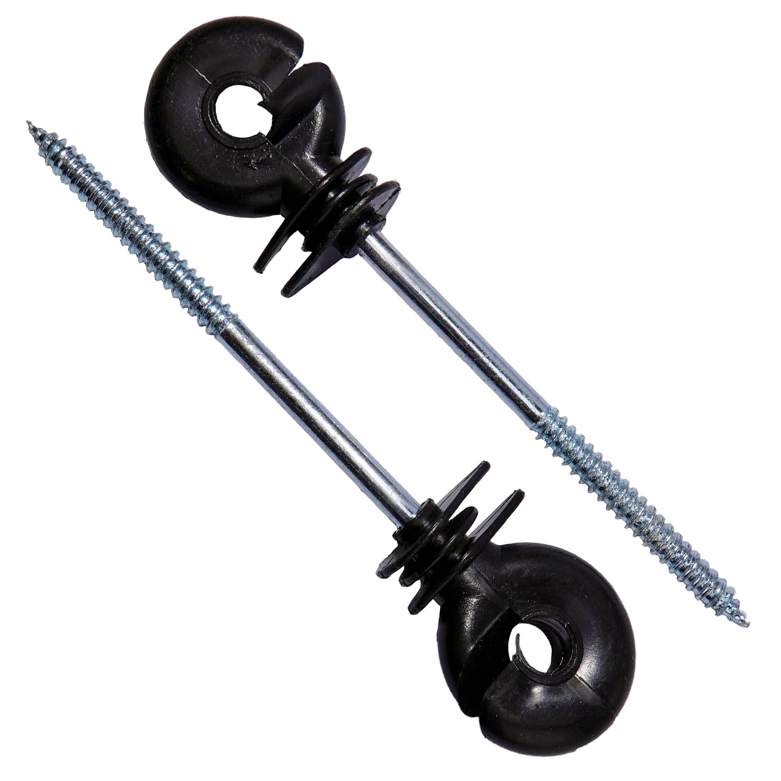 25 Pièces Isolateur Cloture Electrique, Longueur Totale : 150 mm | Pour Piquets en Bois · Pour Fil, Fil Poly & Corde · Installation Facile · Structure Durable