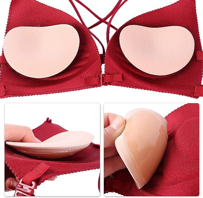Dimore Bra Inserts Breast Pads Sticky Push-up Inserts for Swimsuits Dresses Bikini Top. - Image 4