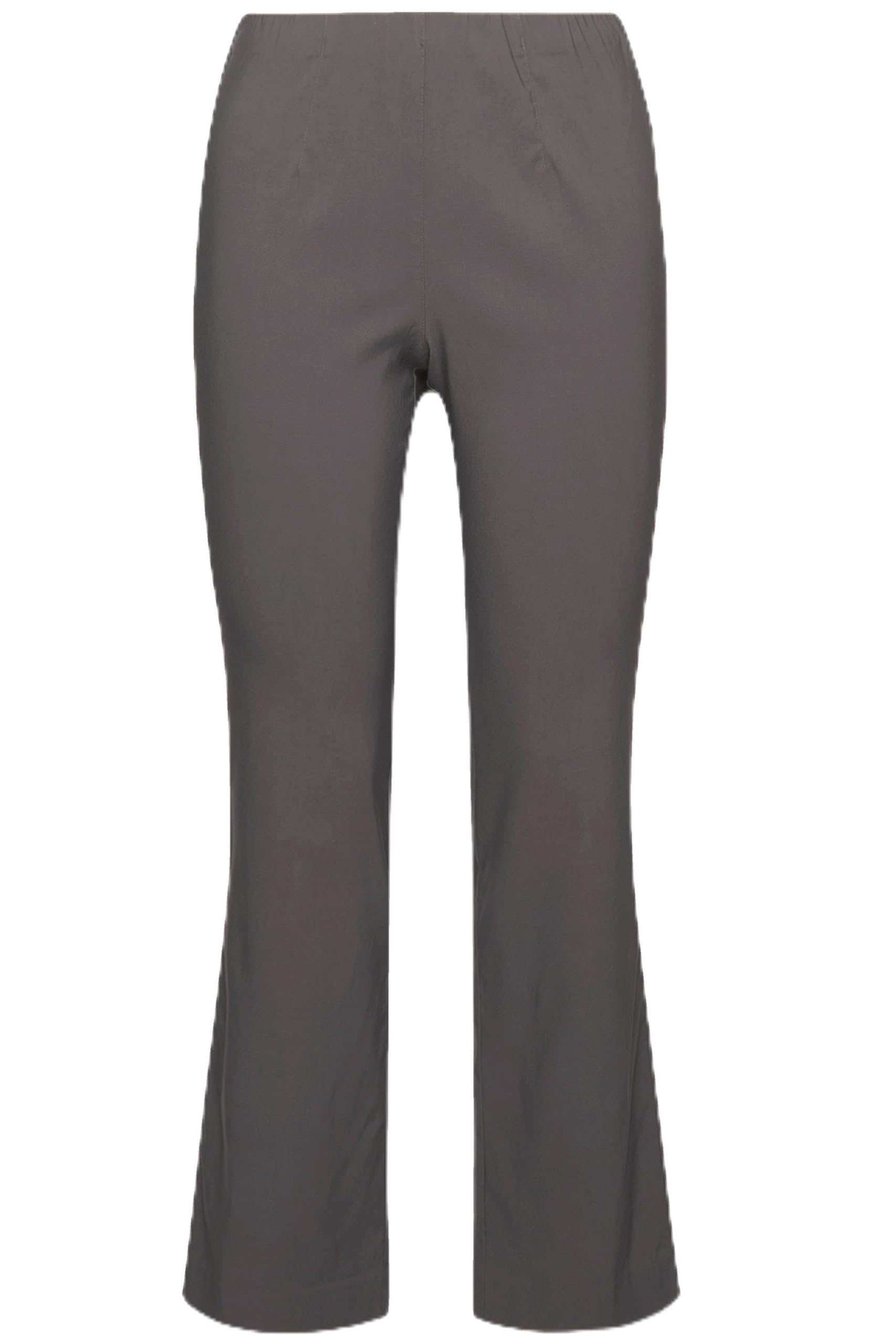 Ulla Popken Damen große Größen Übergrößen Plus Size Thermo-Bengalinhose, Slim Fit, warm, Elastikbund 826001