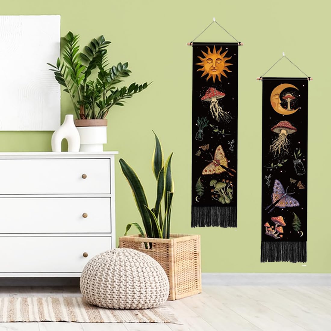 70S Hier Komt De Zon Muur Art Tapestry Wall Opknop... – Vicedeal