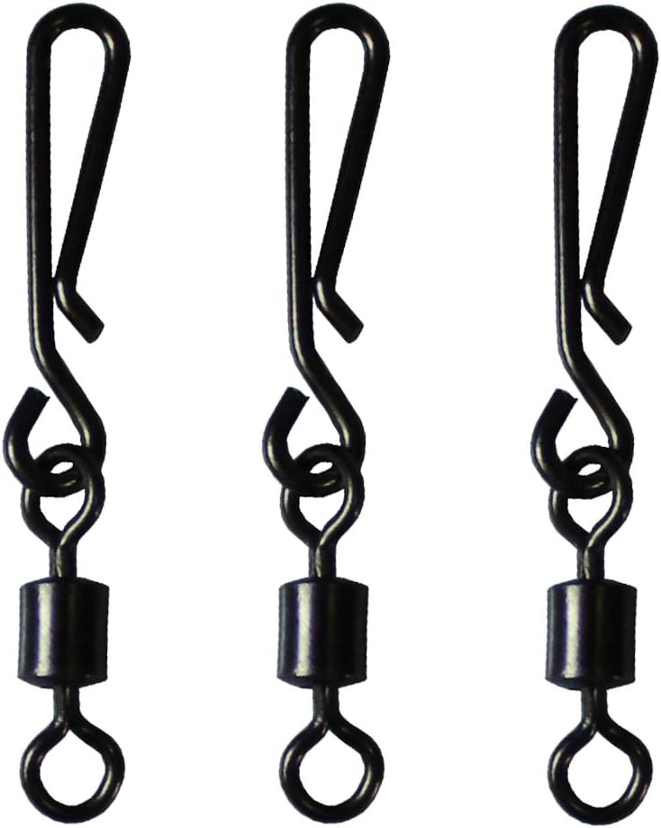 Luengo 50pcs Barrel Snap Swivel Rolling Swivel with Hanging snap Swivel Fishing Tackle fishhooks Connector : Sports & Outdoors