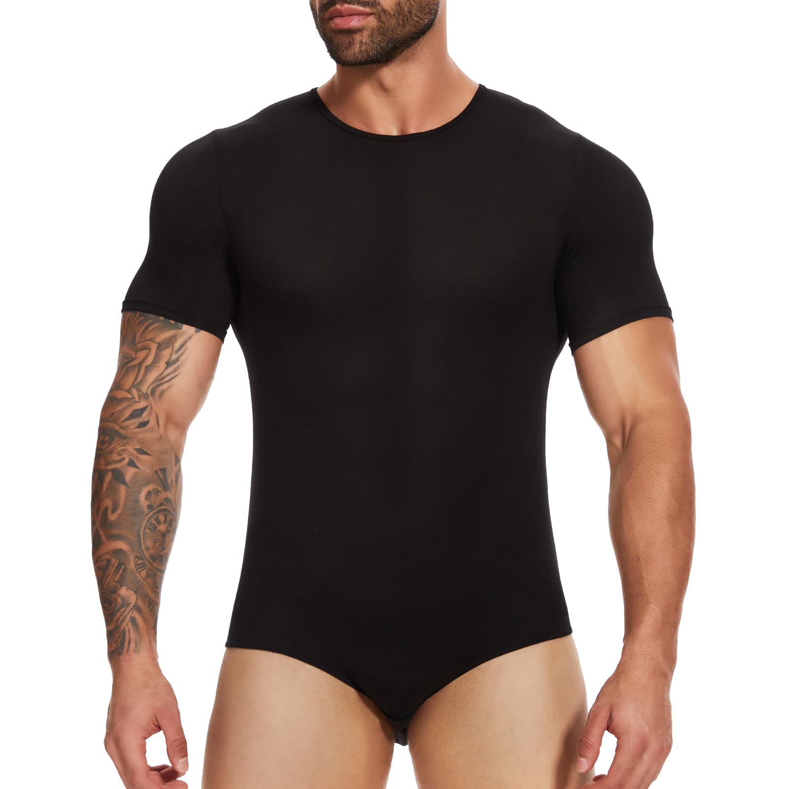 SLIMBELLE ABDL Body à manches courtes pour homme, grenouillère, pyjama, body pour homme, t-shirt à manches courtes, une pièce