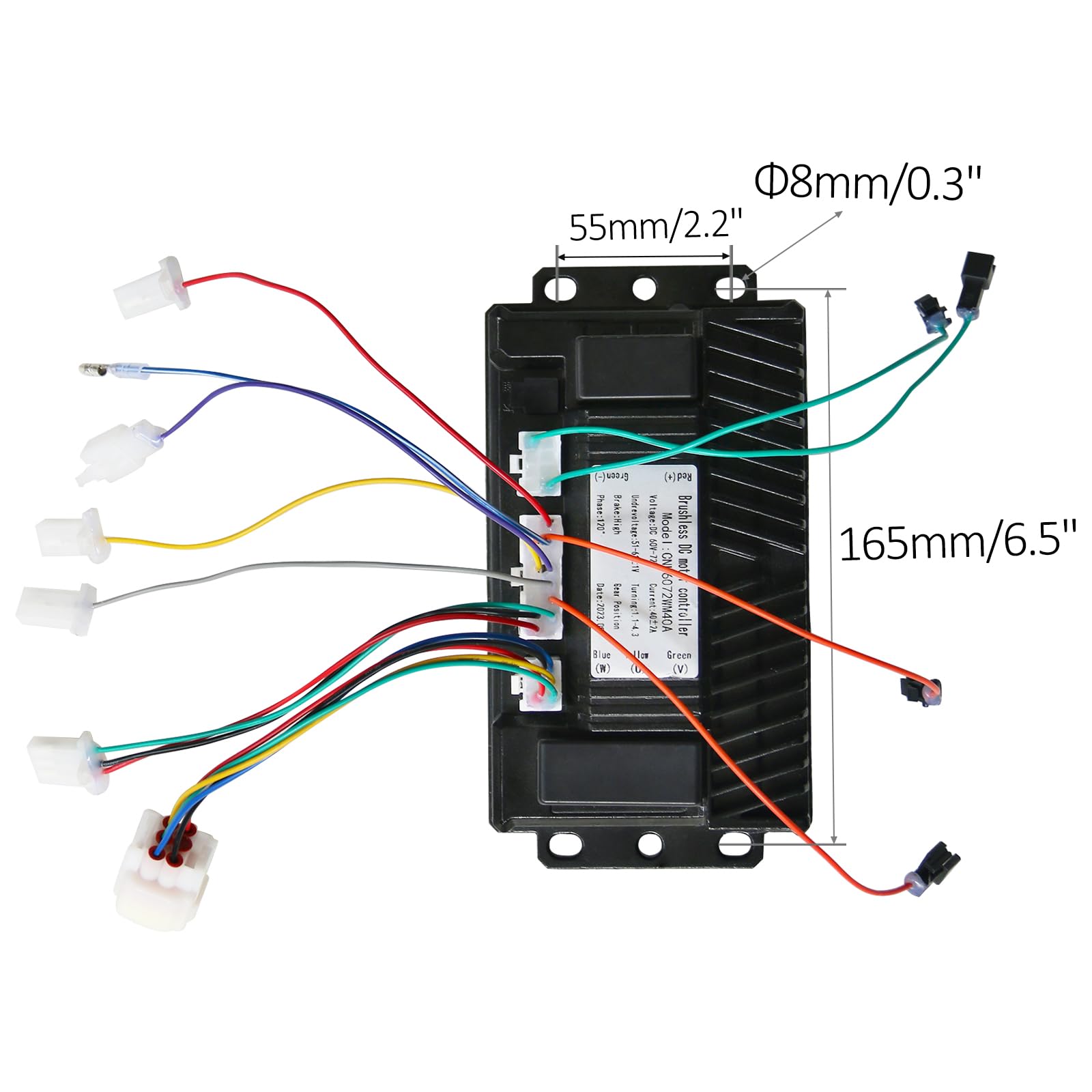 Kit Moteur Brushless 72V 1000W Pour Vélo, Scooter, Go-kart - Avec Manette Et Contrôleur 40A - Neuf Boma